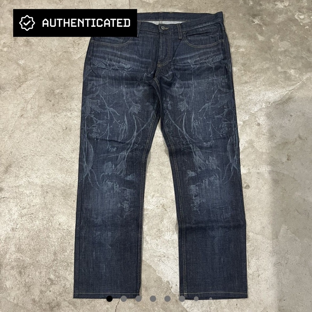 Gucci floral print denim